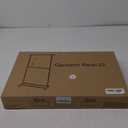 Sywhitta Double Rod Clothing Garment Rack, Rolling Clothes Organizer on Wheels for Hanging Clothes, Easy to Assemble, Adjustable, Black (No mesh)