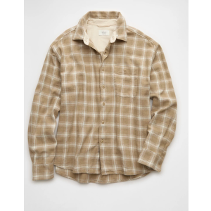 American Eagle Outfitters Beige Button Up Sweater L