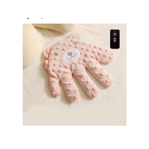 Baby Soothing Palm, Baby Patter for Sleep, Baby Startle Prevention Hand Glove, Electric Baby Hand Sleep Soothers Pillow, Red Bean Filling, Cute for Newborns, Baby Girl, Baby Boy (B) BLUE