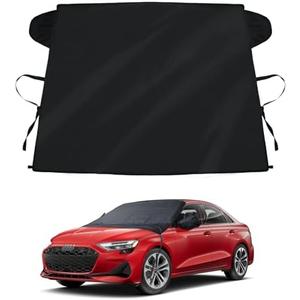 Windshield Cover for Ice and Snow for Audi A3 Jetta Kia Forte 600D Oxford Windshield Snow Cover for Focus Chevy Volt, Car Front Window Cover Protector for Corolla Winter Accessories