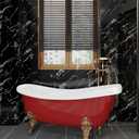 Marble Wallpaper Peel and Stick for Countertop Black 35" x 196"
