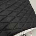 CAR PASS Thick Foam 3D Air Mesh Leather Car Seat Covers Front Seats Only, Luxury Breathable Premuim PU Leather Two Front Seat Covers,Airbag Compatible Universal Fit for 95% Sedan Van Truck SUV, Black
