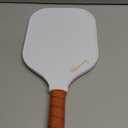 Harmony Pickleball Classic Pickleball Paddle | Carbon Fiber Pickleball Paddle | White with Tan Grip