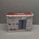 Homemate Electric Heated Blanket Twin - 62"x84" Heating Bed Blankets Throw with 10 Heating Levels 8 Hours Auto Off Fast Heating Over-Heated Protection Ultra Soft Warm Flannel ETL Certified Grey