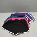 URATOT 7 Pack Womens Cotton Shorts, Dolphin Booty Athletic Gym Sports Shorts for Yoga Lounge Running (S)