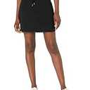 Amazon Essentials Women's Terry Cotton and Modal Drawstring Sweatshirt Skirt (Previously Daily Ritual), Black, X-Large