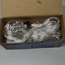 LJLNION Valentines Net Lights, 360 LED 12ft x 5ft Connectable Mesh Fairy String Lights, 8 Lighting Mode, Low Voltage Adaptor for Christmas Trees Bush Wedding Outdoor Holiday Garden Decorations, Red