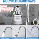 Kitchen Sink Faucet Sprayer Attachment, Movable Kitchen Tap Head 360 Rotatable, Anti-Splash Sink Sprayer Faucet Nozzle Head, Water Saving Faucet Aerator