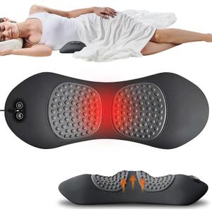 Electric Back Massager Pillow with Heat & Adjustable Lumbar Support  USB Powered Ergonomic Wedge Cushion for Chair, Bed & Couch Comfort