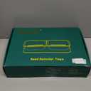 FANHAO Upgraded Visual Seed Sprouter Tray, Stainless Steel Soil-Free Cultivation Germination Tray with Acrylic Base, Healthy Microgreens Growing Kit for Indoors Sprouting Seeds, Grow Grass, Beans