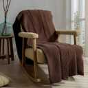 100% Turkish Cotton Waffle Blanket Queen - Cozy, Airy, Lightweight Summer Throw Blankets - Made in Turkiye, (Dark Brown Blanket, Queen Size 90" x 90")