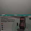 Snailax Shiatsu Neck Back Massager with Heat, Full Body Massage Chair Pad with Adjustable Height, Deep Kneading & Rolling Massage Seat Cushion for Back Pain, APP Control Seat Chair Massager, Gifts