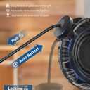 DEWENWILS Retractable Extension Cord Reel, 40FT 10AWG/3C SJTW Heavy Duty Power Cord, 4 Grounded Outlets, 20 Amp Circuit Breaker, 2500W, 180 Swivel Bracket for Ceiling/Wall Mount, ETL Listed