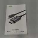 acer USB C to HDMI Cable for Home Office 6.6FT (4K@60Hz), Thunderbolt 4/3 Compatible, High-Speed Type C to HDMI 2.0 Braided Cord for MacBook, iPhone 17/16 Pro/Max, iMac, iPad Pro, Galaxy S25, Surface