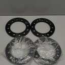 GAsupply 12mm 6x5.5 6x135 6x139.7 Universal Wheel Spacers, Fit for Silverado/Suburban/Sierra/Yukon 1500 Tacoma (Only 6 Lug) 4-Runner, 110mm Hub Bore, 1/2" Forged Black Universal Spacer Adapters, 4PCS