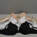 Fruit of the Loom Women's Smooth Cotton T-Shirt Bra Pack - Ultra-Soft, Flexible, and Invisible Under Tees (36B)