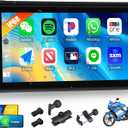 SIXWIN Wireless Motorcycle CarPlay Android Auto 6 Inch Car Play Moto Support TPMS Bluetooth IP68 Waterproof for Motorbike GPS Navigation,Siri,Google Assistant