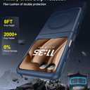 LeYi for Motorola-Razr-2025-Plus-Case: Razor Plus 2025 Phone Case [Compatible with MagSafe] with 2Pcs Screen Protector, Magnetic Integrated Structure Shockproof Funda para Moto Razr + 2024, Royal Blue