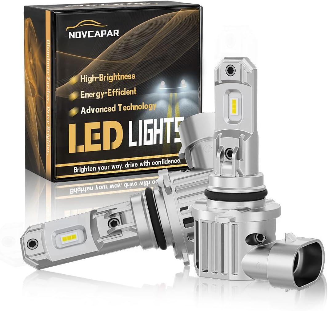 9006 Led Bulbs, 30000LM 1000% Brightness, Cool White 6500K, 1:1 Mini Size, Plug and Play, Canbus Ready, Hi and Low Beam, HB4 9006 led fog lights, Pack of 2