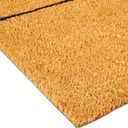 Juvale Natural Coco Coir Large Door Mat, Happy Place Long Outdoor Rug (17 x 60 in)
