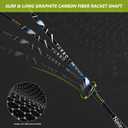 Nalax Badminton Set, 2 Player Badminton Rackets Professional Graphite High-Grade Badminton Racquet with 3 Shuttlecocks and 1 Carrying Bag for Outdoor Backyard Games Perfect for Adults Kids, One Size