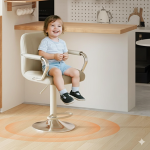 Bar Stools Set of 2 with Back and Armrest, Swivel PU Leather Kitchen Counter Chairs for Island, Sillas para Barra de Cocina, Taburetes para Barra de Cocina, Black