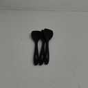 Upgrade Silicone Spatula Spoon Set,VOVOLY Heat Resistant Rubber Spoonula, Seamless Non-Stick Flexible Scrapers for Baking Mixing Tool,3 Pack, Black
