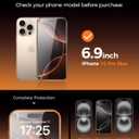 UNBREAKcable 4PCS Screen Protector for iPhone 16 Pro Max - 2 Privacy Tempered Glass+2 Clear Glass Double Shatterproof [Installation Frame] [9H Hardness] [Case Friendly] Anti-Scratch iPhone 6.9 inch