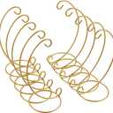 OwnMy Pack of 10 Ornament Display Stand Holder Iron Hanging Rack for Hanging Globe Air Plant Terrarium Witch Ball Bauble Home Party Craft