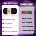 2 x Crochet Kit for Beginners, Crochet Starter Kit with Step-by-Step Video Tutorials, Crochet Animal Kits for Adults, DIY Craft Supplies,Death Cat(40%+ Yarn)