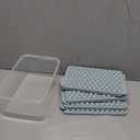 WIBIMEN Mini Ice Cube Trays, Small Tiny Round Pebble Crushed Nugget Ice Trays for Freezer with Lid - Chilling Drinks Coffee Juice(4 Pack/0.55In - Blue)