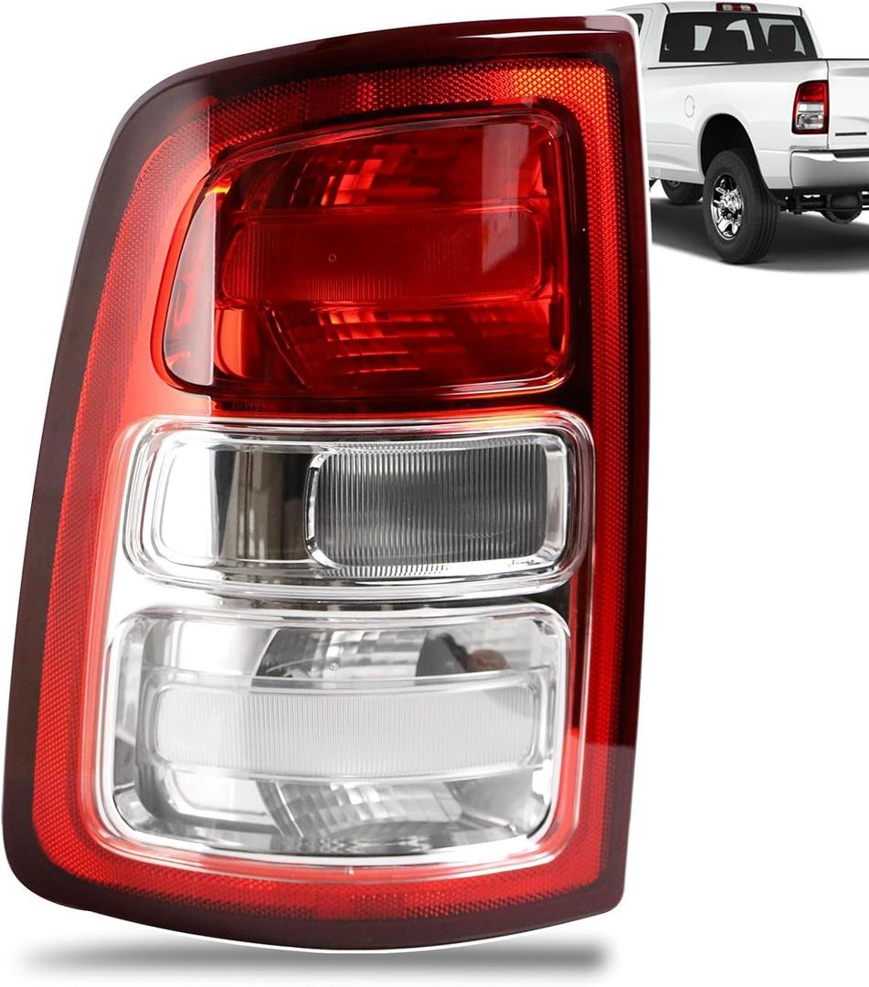 Tail Lights Red Bezel Compatible With 2019-2023 Dodge Ram 2500 Left Driver Side Replace:68361715AD