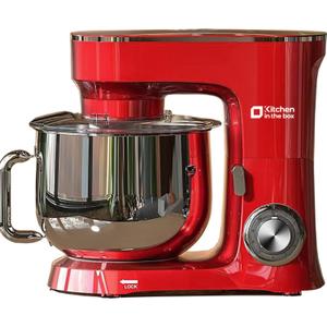 Kitchen in the Box Stand Mixer, 900W 8.5 QT Kitchen Electric Mixer, 10-Speed Large Capacity Tilt-head Food Mixer with Dough Hook, Wire Whip, Flat Beater & Splash Guard (Red)