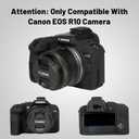 Easy Hood Camera Case for Canon EOS R10 Mirrorless Camera, Anti-Scratch Soft Silicone Rubber Case Protective Body Housing Protector Skin Cover-Black