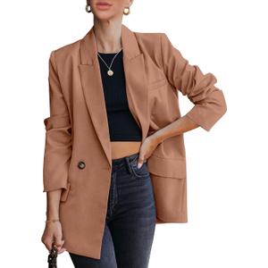 luvamia Blazer Jackets for Women Work Casual Office Long Sleeve Fashion Dressy Business Outfits (XL)