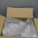 Lazy Susan Organizer Bins,10.2x 9.4x 4, 26" Diameter Clear Durable Kitchen Cabinet Storage Bin Set with Handle, Food Safe, Non-Slip Pads, BPA Free