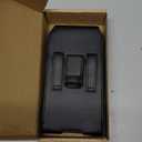 nuoku Phone Holster for Men Belt with Card Holder for iPhone Air 17/16/15/14/13/12/11 Pro Max, Cell Phone Belt Holder for Men Compatible with Samsung Galaxy S25, S24, S23 A54 A53 A52 (Black)