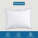 Sasttie Firm Pillows Standard Size Set of 4, Full Size Bed Pillows for Side, Back, and Stomach Sleepers - Oeko-Tex Certified Down Alternative Plump Filling - Hotel Quality and Machine Washable, 4 Pack