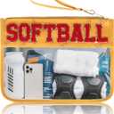 Baseball Gift Bags Baseballs Treat Bags Team Gifts Clear Chenille Letter Zipper Pouch Accessories Stuff Sport Portable