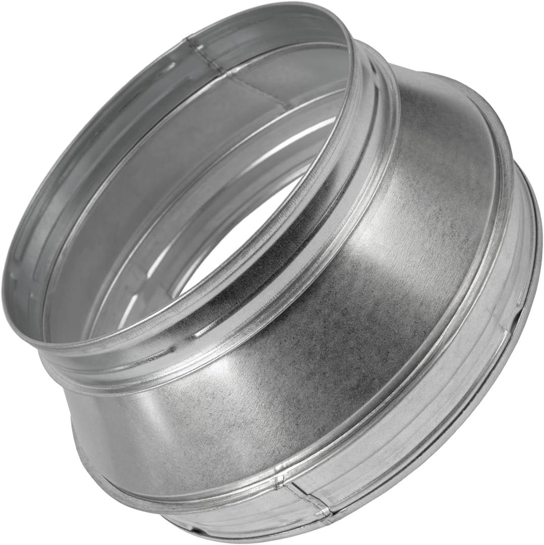 Vent Systems 12" Inch to 10" Inch Duct Reducer Adapter Connector Fitting Pipe Increaser Reducer Cone for HVAC Ventilation Systems, Exhausts and Grow Tents. (Galvanized Steel, 315 to 250 mm)