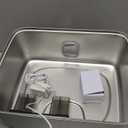 Kastty 4 Gal Dog Water Fountain for Large Dogs,15L Stainless Steel Dog Water Bowl Dispenser Triple Filtration,Ultra Quiet Automatic Pet Water Fountain with Water Level Window and LED Light(FS76)