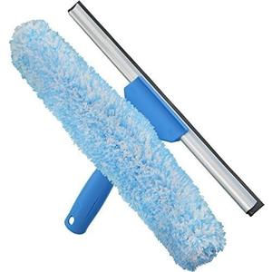 Unger Professional 2-in-1 Squeegee & Scrubber - 14 Window Cleaning Tool  Cleaning Supplies, Squeegee for Window Cleaning, Commercial & Residential Use, Microfiber Sleeve (Pack of 10)