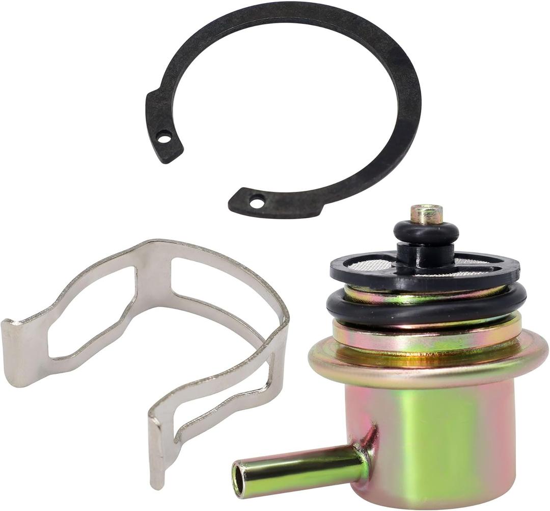 HiSport Fuel Injection Pressure Regulator - Kit with Clip and Snap Ring Replacecment for Buick for Cadillac for Chevrolet for GMC, 3.8BAR, Replaces 19236428, 2173299