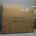 38" L x 13" W x 30" H Metal Tall Rectangular Planter - Large Planter Box for Outdoor Patio/Porch Modern Design for Plants, Flowers, Garden,Spliced Flower Pot (Black)