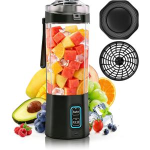 Portable Blender for Smoothie, 24 oz Cordless Personal Juicer Protein Shaker, BPA Free, Leakproof Lid, Rechargeable, Licuadora Portatil for Kitchen Outdoor Traveling Camping Gym Fitness