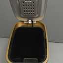 CEROELDA Small Bathroom Trash Can with Lid Soft Close-5L/1.3 Gal Stainless Steel Garbage Can-Step Pedal Wastebasket Slim Trash Bin for Office, Bedroom, Toilet, Live Room-White