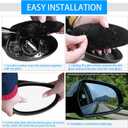 TOP-VIGOR 1-Pack Driver Side Heated Mirror Glass Compatible with 2006 2007 2008 2009 2010 2011 Toyota RAV4, Left Heated Mirror with Backing Plate, Replace 8796142790