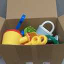 Sosation 24 Pcs Kids Watering Can Set 12 Plastic Small Watering Can Bulk 12 Shovels Gardening Tools Sand Toy Mini Water Buckets Play Kit for Flower Soil Planting Loosening Digging Trowel Rake Beach