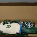 MAXPACE 125pcs Garden Stakes Kit: Includes 40 Sets of Fiberglass Plant Sticks Supports & Accessories for DIY 4ft, 5ft, 6ft, 7ft Stakes for Tomato, Vegetables, Indoor & Outdoor Gardening Supplies