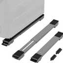 LUCKUP Heavy Duty Appliance Rollers, Extendable Washing Machine Stand Furniture Rollers Mobile Fridge Base Furniture Sliders for Refrigerators Washer and Dryer Support 660 lbs, Silver (17.1 - 27.3" adjustable)